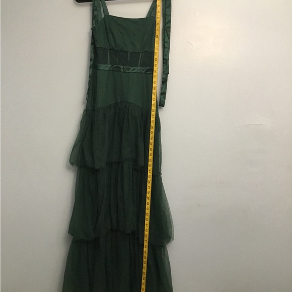 Lulu's Deep Green Layered Maxi Dress - Picture 9 of 12